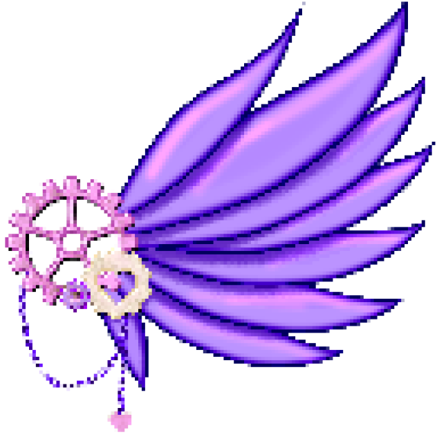 Wing 🪽 pin heart purple2