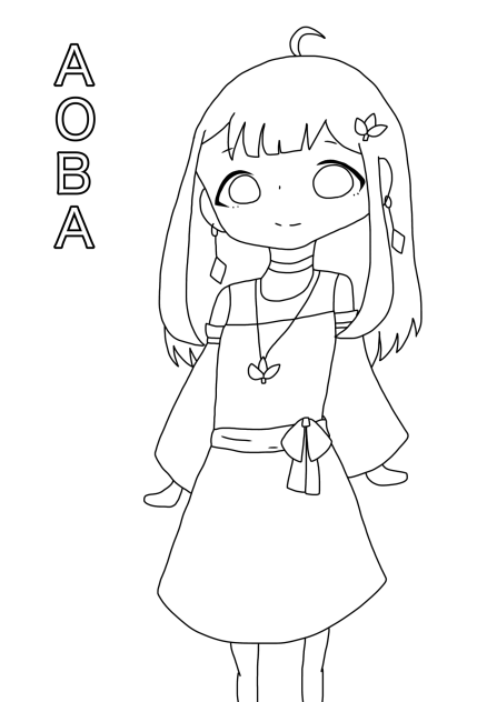 青葉ちゃん線画