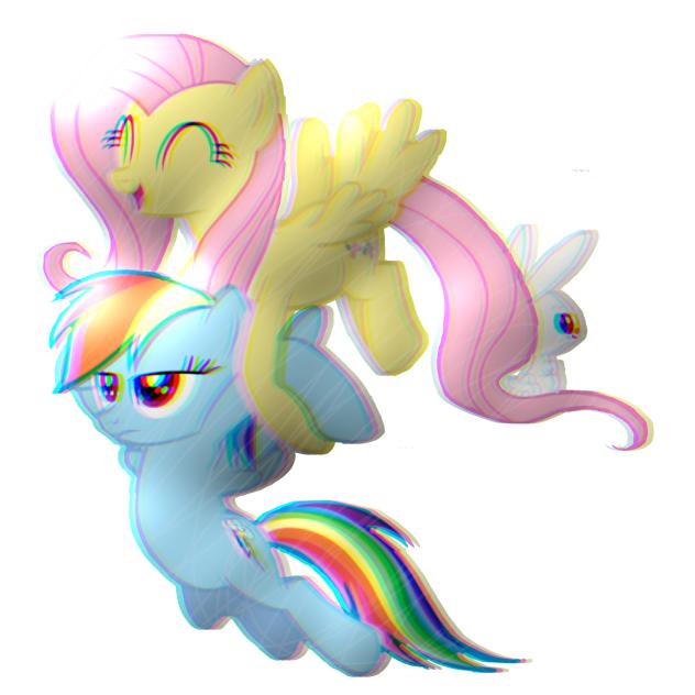 fluttershy & rainbow daah