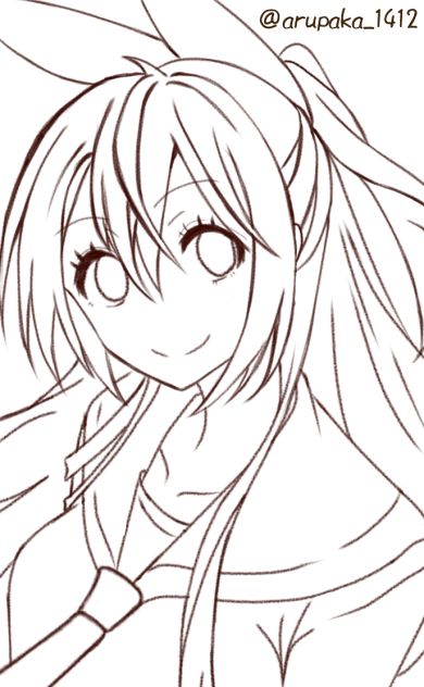 桐崎千棘ちゃん 線画