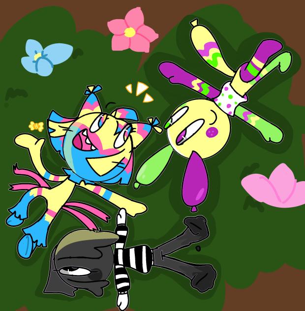 Gossiping circus trio shhhhh - ibisPaint