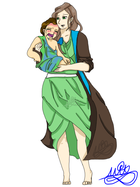 mother and baby earth