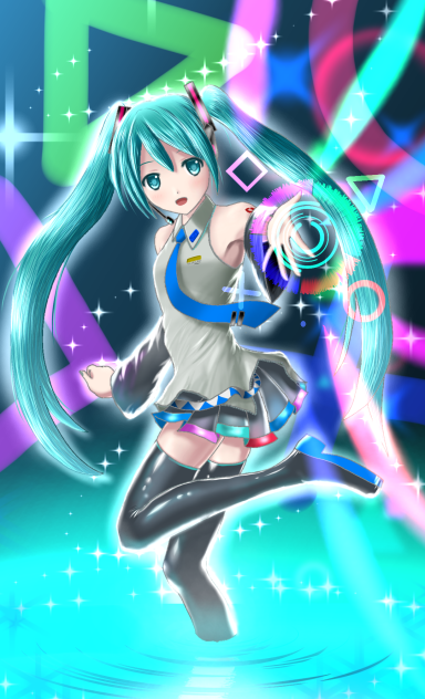 背景無し初音ミクPS4バージョン