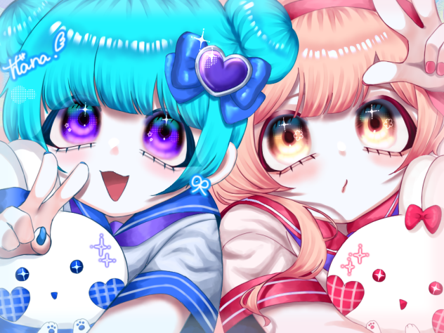 いえ〜い💙🩷