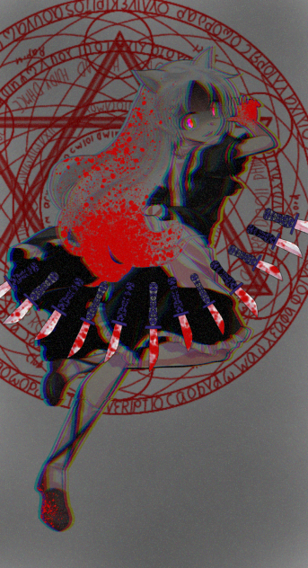 東方 立ち絵改変 オリキャラ2 おまけ Ibispaint