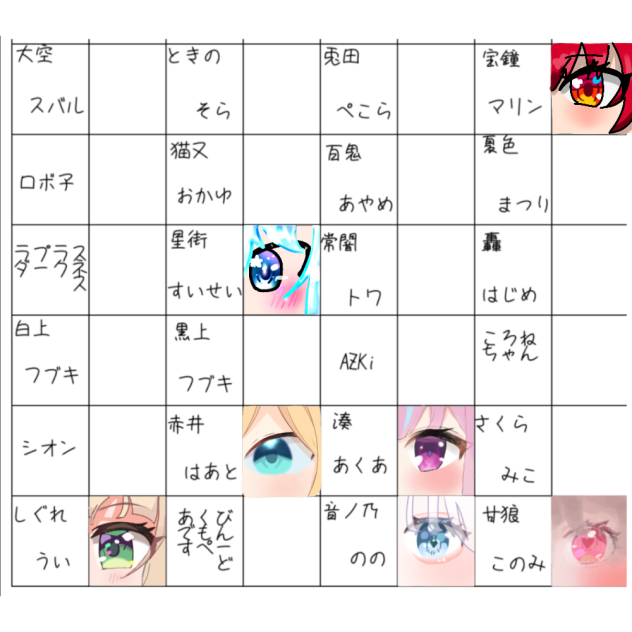 宝鐘マリンちゃん描きました！