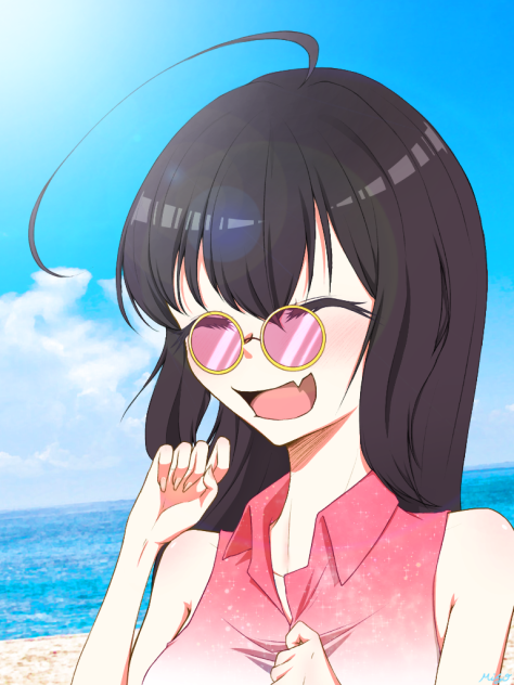 丸メガネちゃん