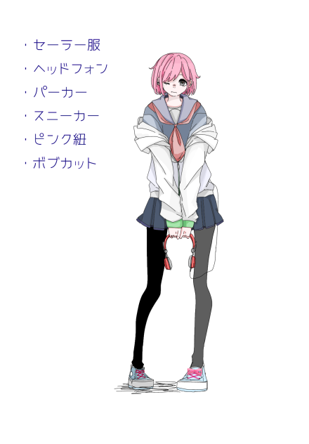 #フォロワーさんからイメージもらって自分の代理キャラつくる