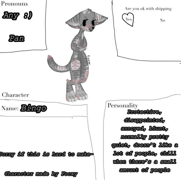 Character sheet for Valdez Brooklyn