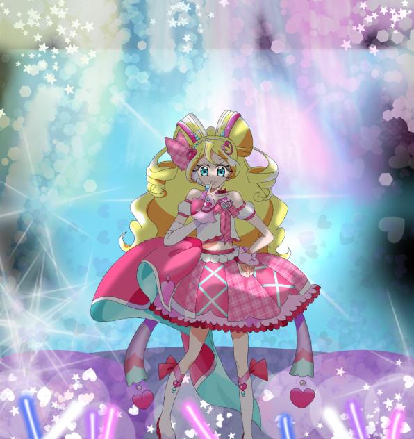 景色つき　アイドルプリキュア