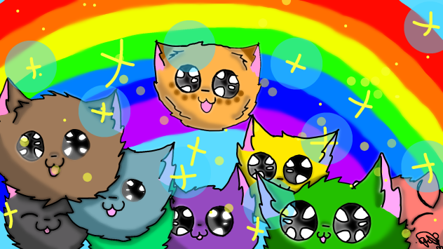 Няшные котики - ibisPaint