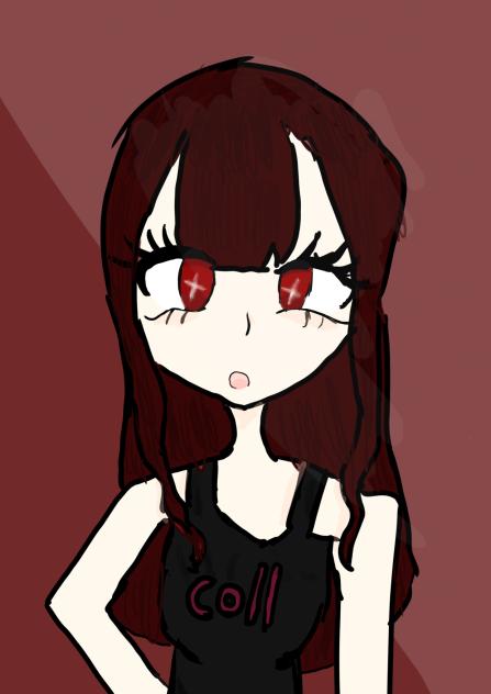 🟥系の女の子