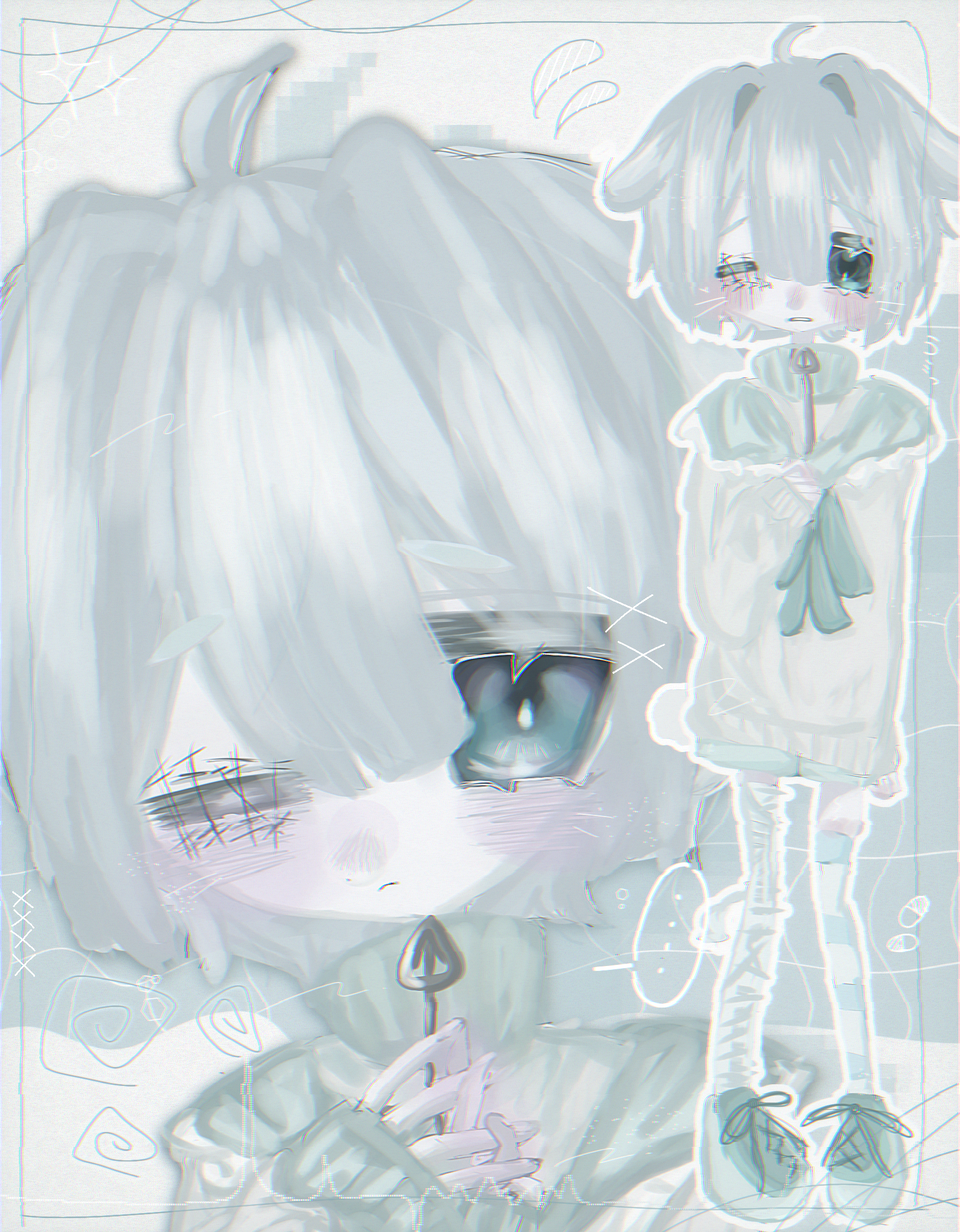 ꒰ა｡よわよゎ うさぎさん｡໒꒱˚ - ibisPaint