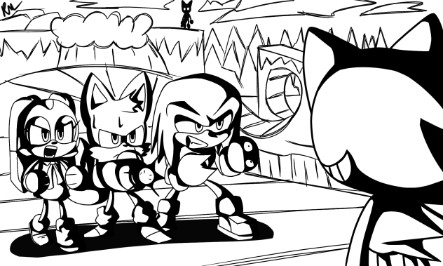 Zanta but sonic characters (Redraw)