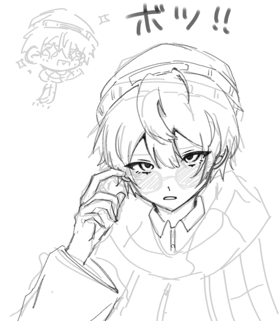 見ての通りボツ絵です