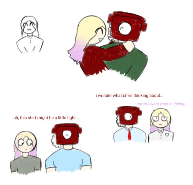 colored lavenderphone doodles