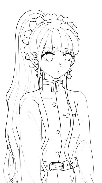 Hanami Hashira Yuriko(lineart)