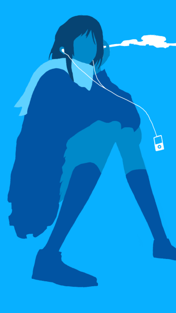 タバコ吸うjk Ipod風 Ibispaint