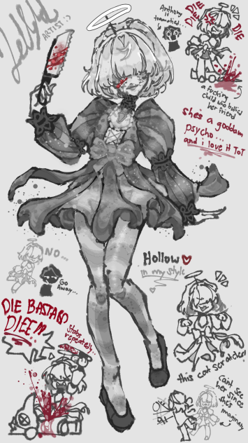 AHHAAH HOLLOW I LOVE HER 🩶🖤