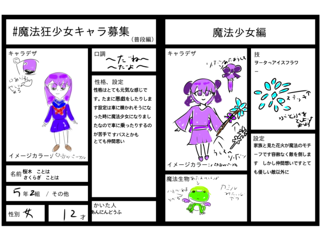 魔法狂少女キャラ募集