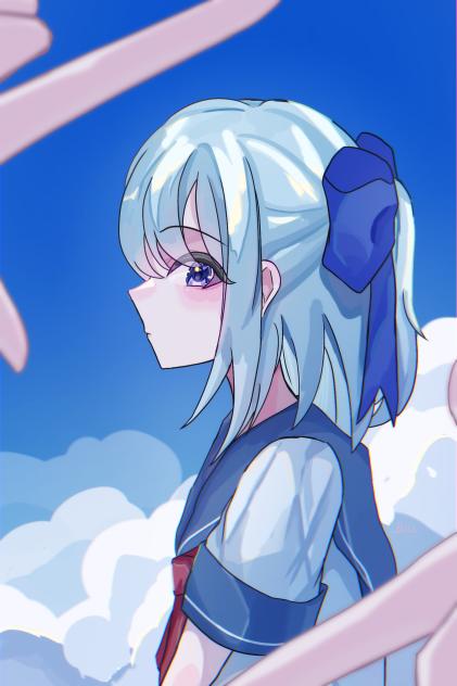 横顔が素敵な君