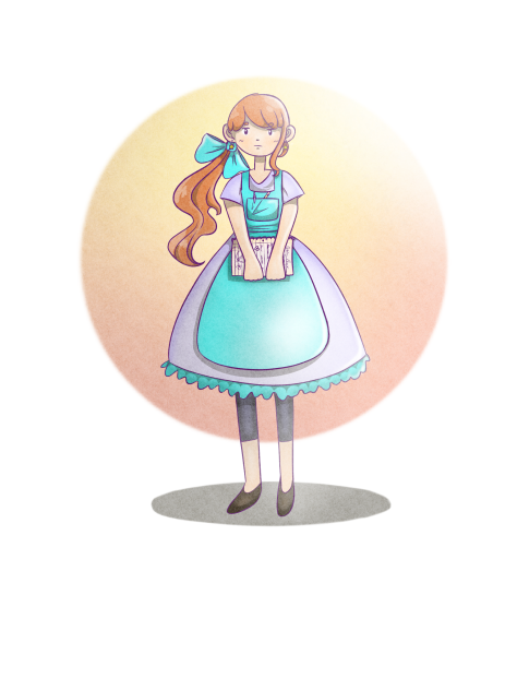 Girl with notebook - ibisPaint