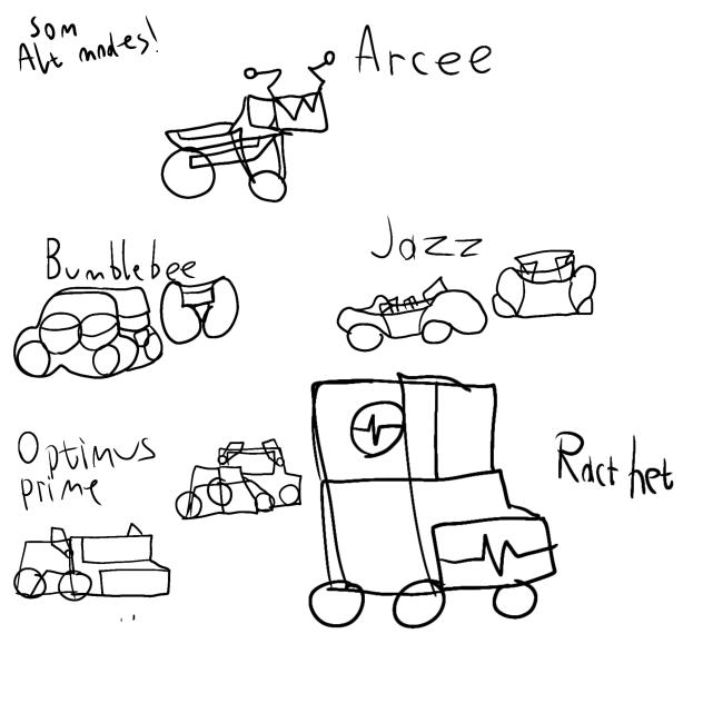 alt modes for my transformers redesigns