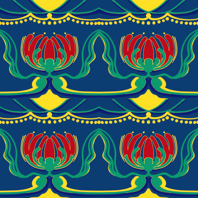 IBM3728 chrysanthemum pattern