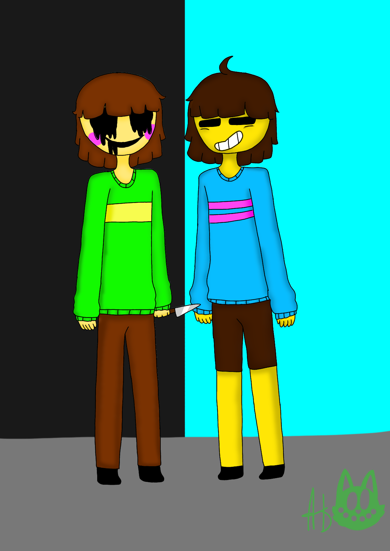 Frisk & Chara - ibisPaint