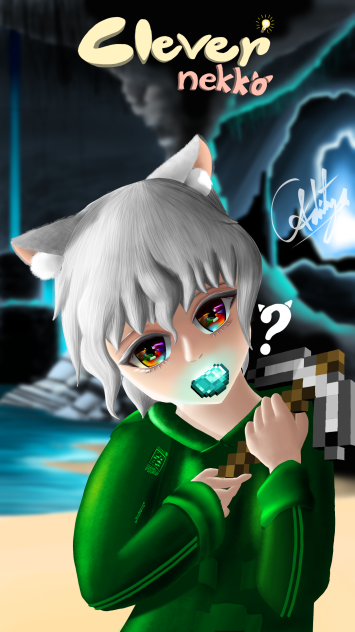 Clevernekko Minecraft Anime Art