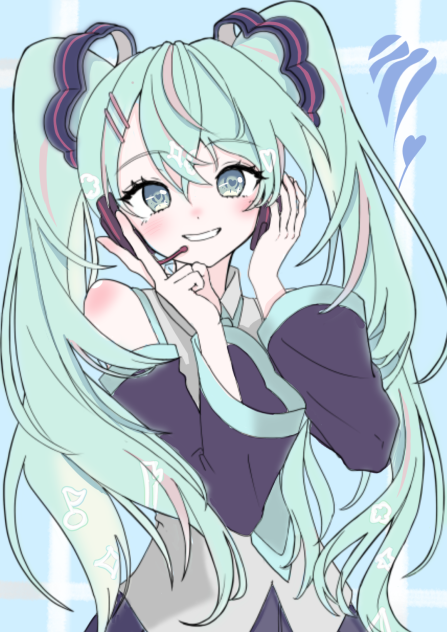 ミクちゃん塗らせていただきました！