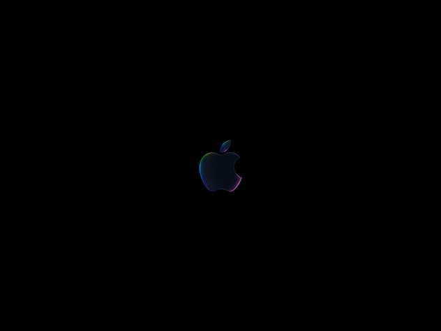 Black Apple Logo With Surround Lightings