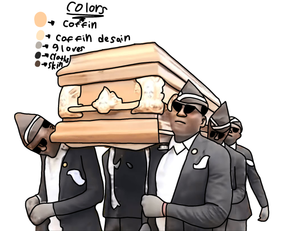 Coffin dance coloring book (failed)