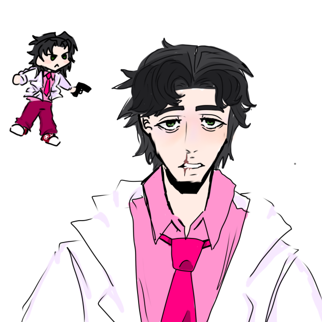 He ate cement when he was little 💔