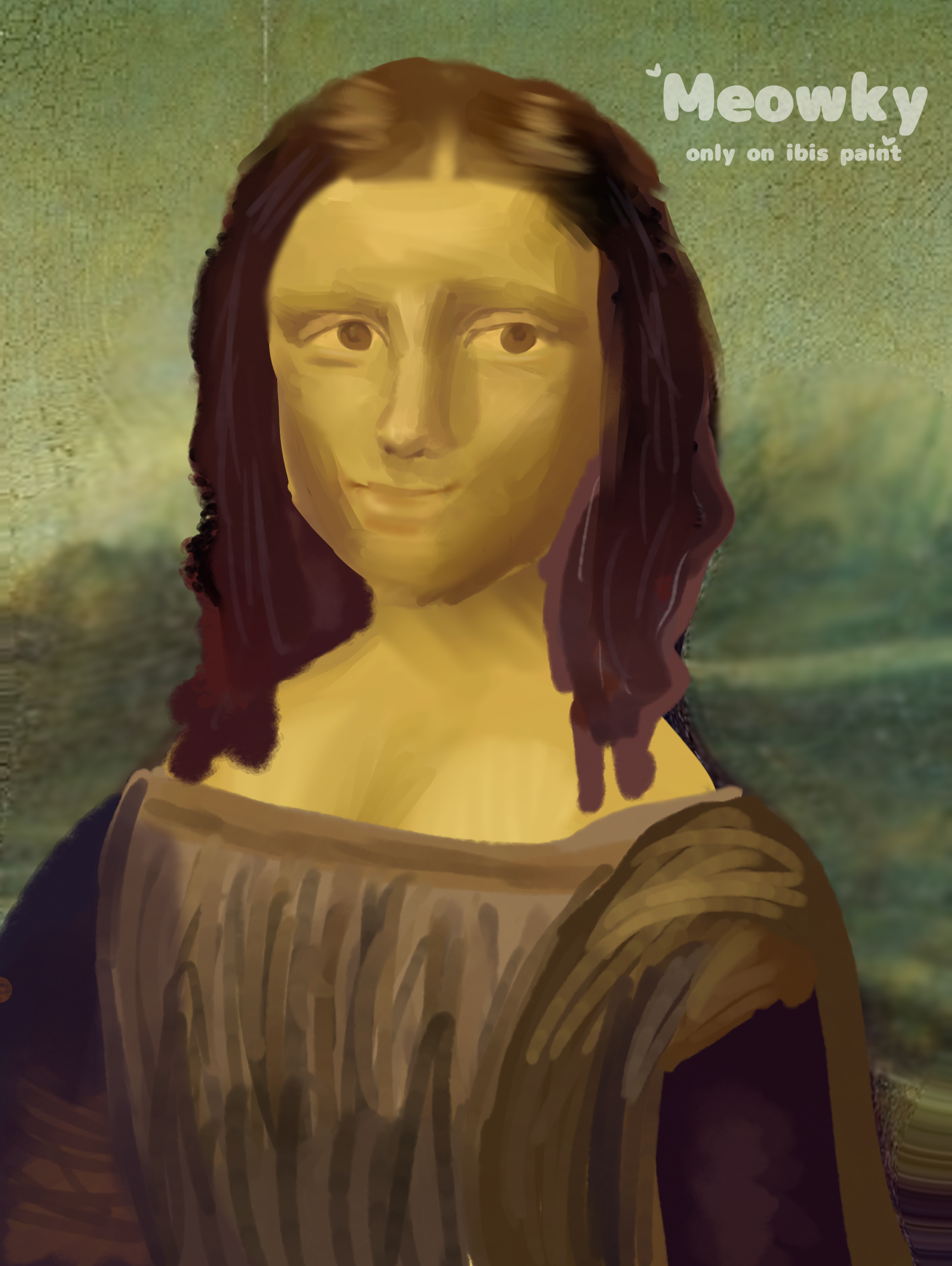 りゅう　ロンイングリッシュ　Mona Lisa Grin Mona Lisa Grin Green Art Toy by Ron English - Sprayed Paint