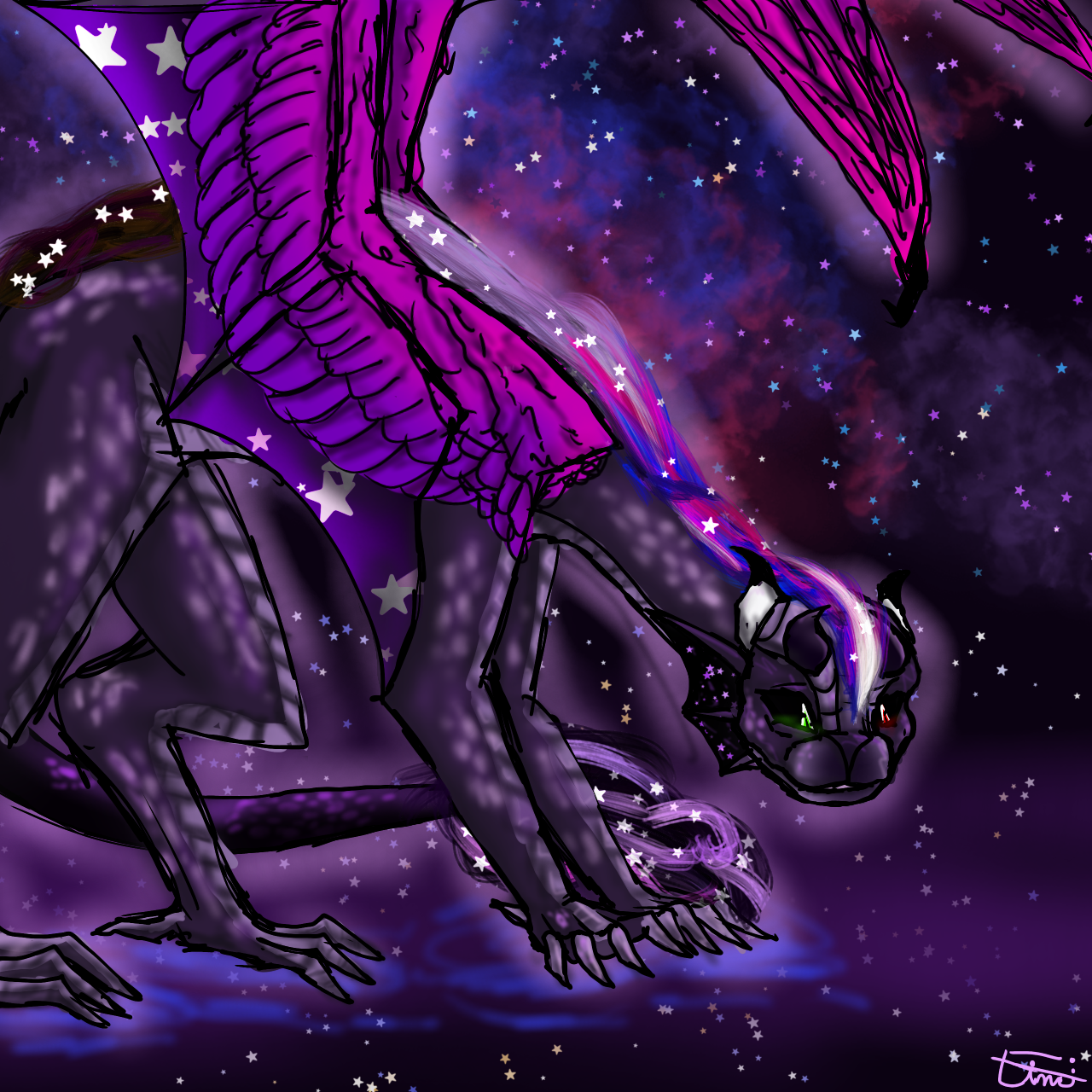 Galactic dragon - ibisPaint