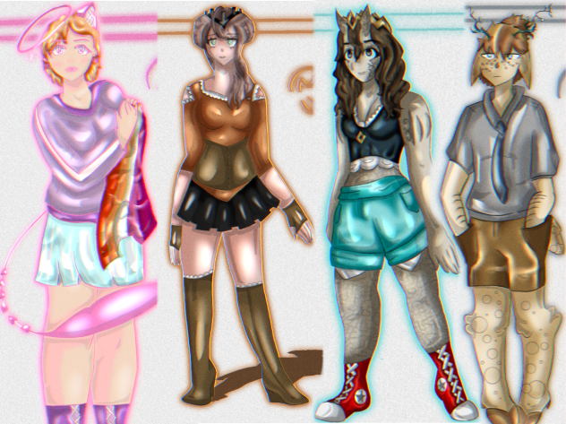 My 4 oc’s