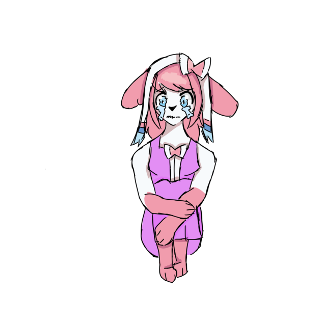 8 year old Sakura crying