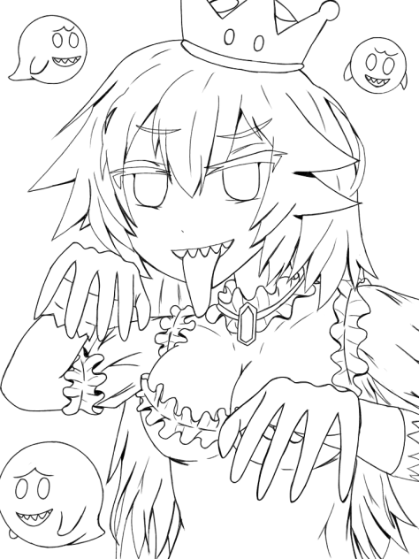 キングテレサ姫 線画