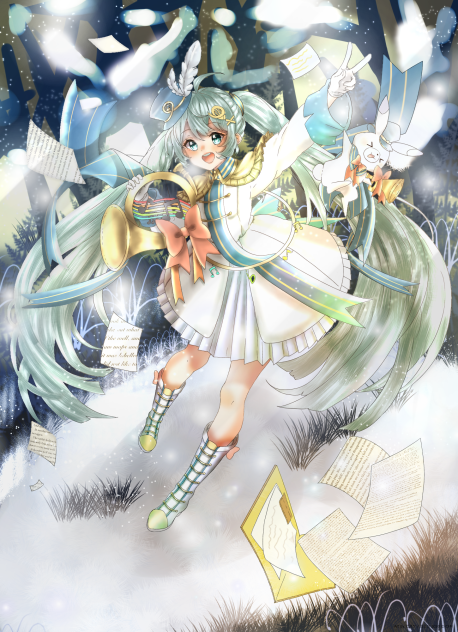 塗りマスコンテスト 雪ミク