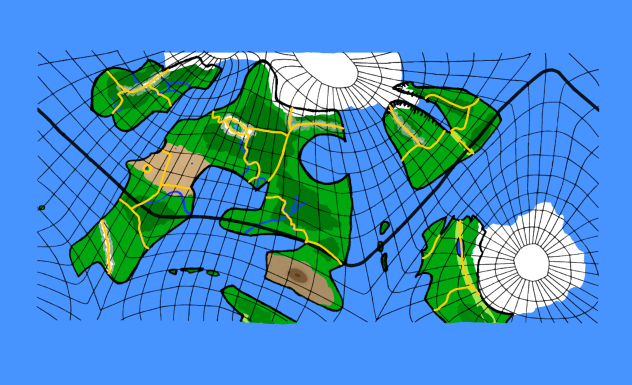 世界地図　オーサグラフ版