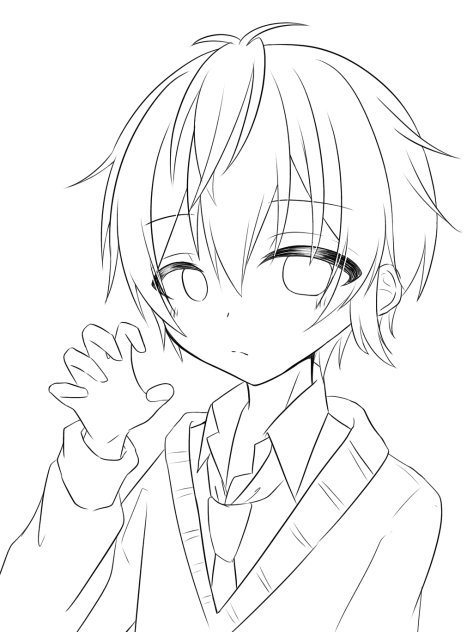 さとみくん2 線画 - ibisPaint