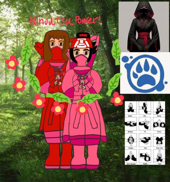 Wendy And Suzume's Ninjutsu Hand.