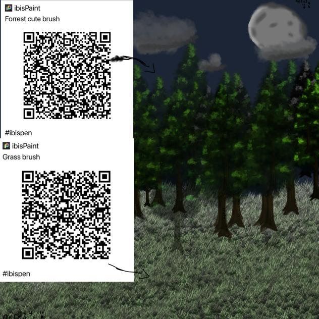 Forrest and grass brush
