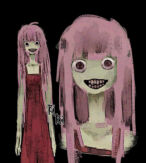 Pink Haired Woman