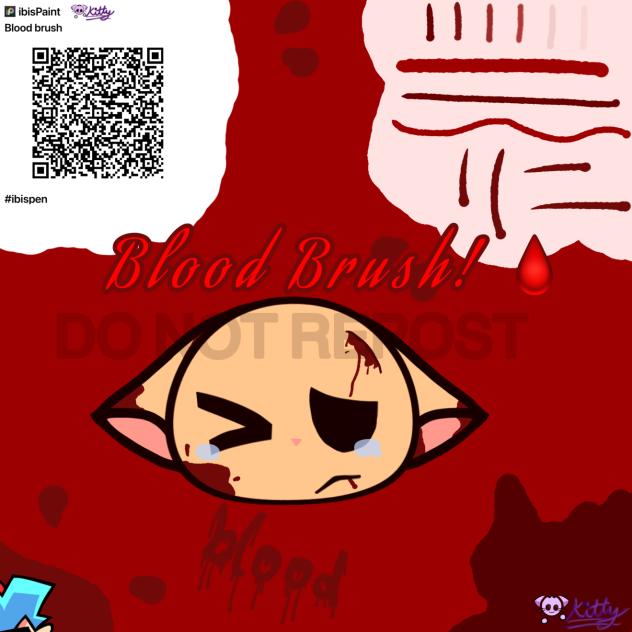 Dripping blood brush