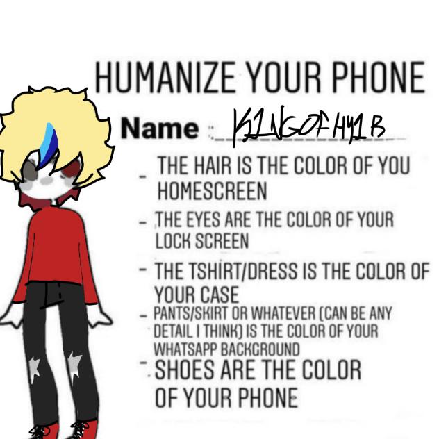 My phone humanized - ibisPaint