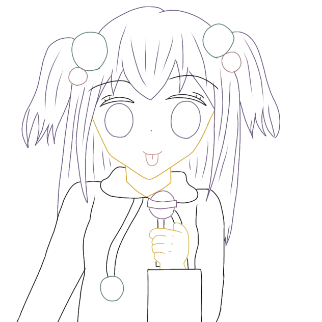 線画です。。