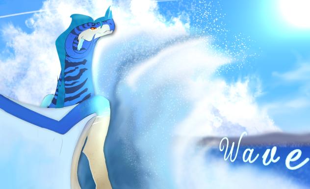 His name is Wave, admire my son