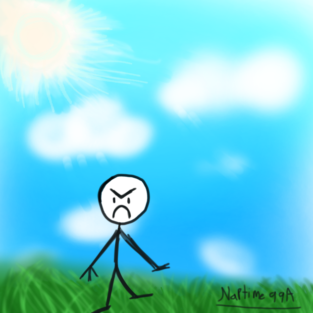 touch grass today😡